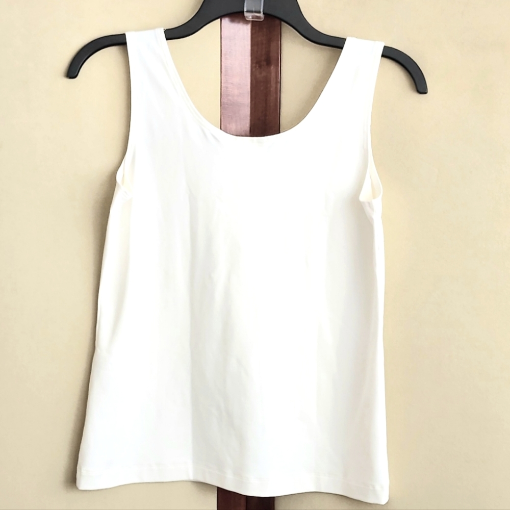 Ivory Spandex Tank Top Size 0/S/4 - Picture 5 of 8